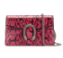 Super Mini Dionysus, &pound;495, Handbags, Pink, Snake, Front view